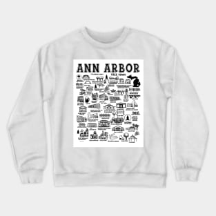 Ann Arbor Map Crewneck Sweatshirt
